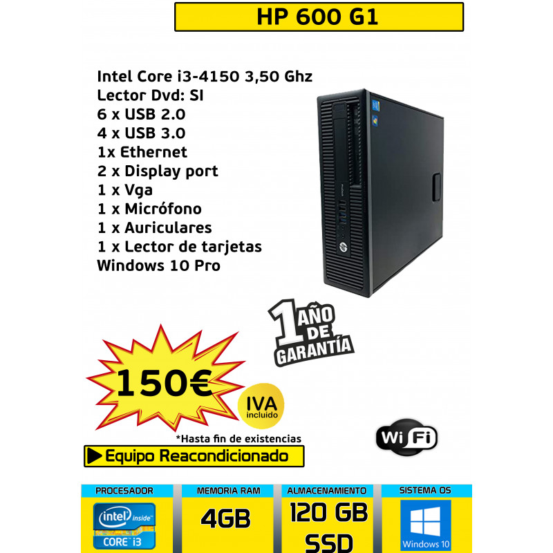 HP 600 G1 CORE I3