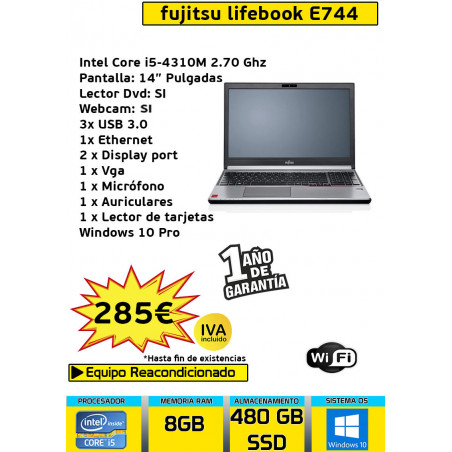 FUJITSU LIFEBOOK E744 CORE I5