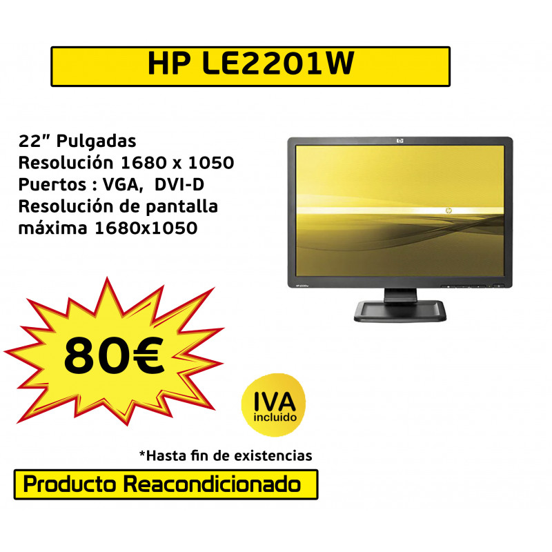 MONITOR HP LE2201 22"