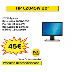 MONITOR HP L2045W  20"