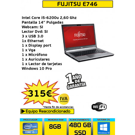 FUJITSU LIFEBOOK E746 CORE i5