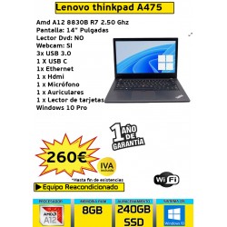 LENOVO THINKPAD A475 AMD A12
