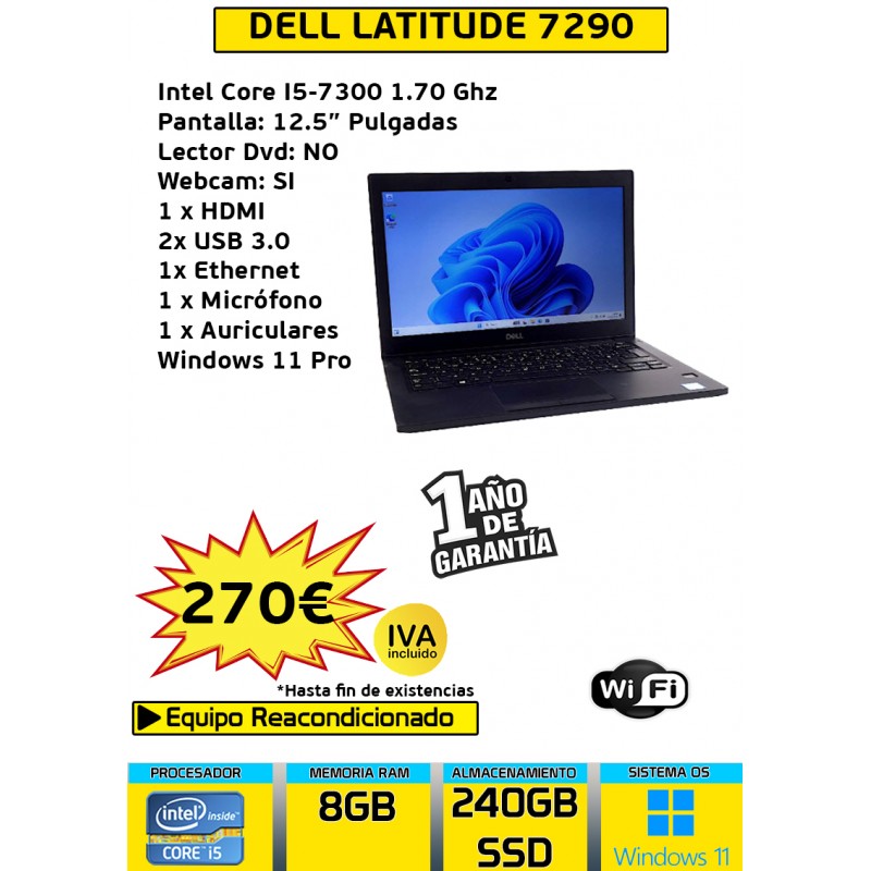 DELL LATITUDE 7290 CORE I5