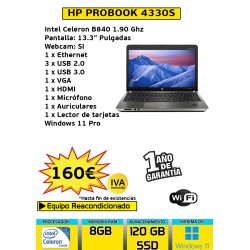 HP PROBOOK 4330S CELERON B840
