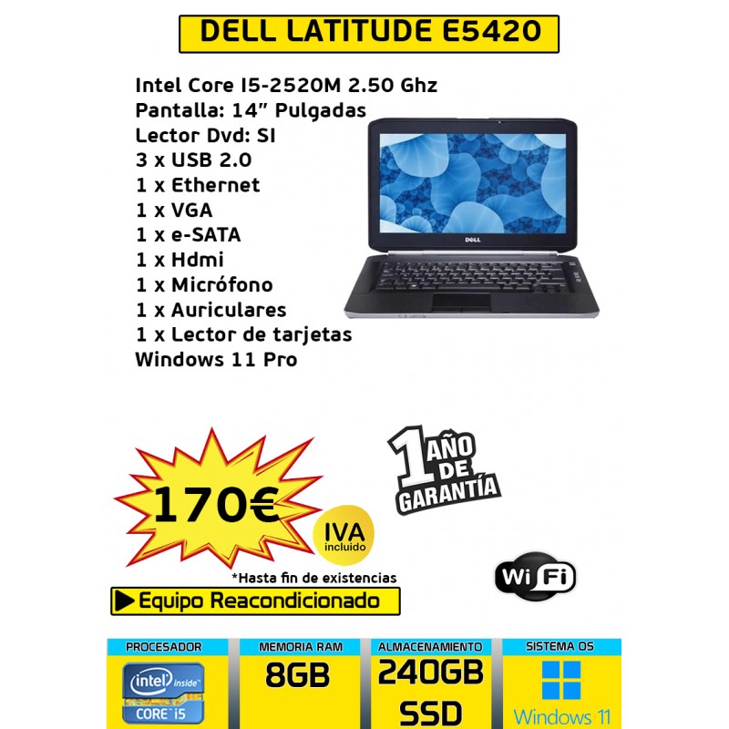 DELL LATITUDE E5420 CORE I5