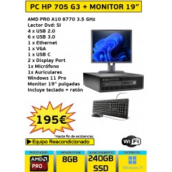 HP ELITEDESK 705 G3 SFF 8GB...
