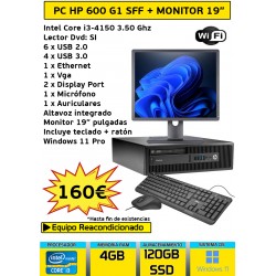 HP ELITEDESK 600 G1 SFF 4GB...
