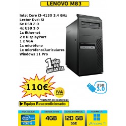 LENOVO M83 CORE I3 4GB...