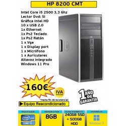HP 8200 CMT CORE I5 8GB...