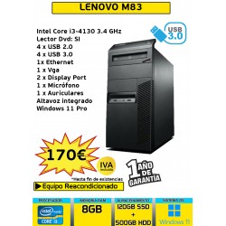 LENOVO M83 MT CORE I3 8GB...