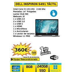DELL INSPIRON 5491 TÁCTIL...