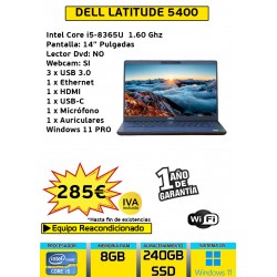 DELL LATITUDE 5400 CORE i5...