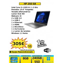 HP 250 G8 CORE i3  8 GB RAM...